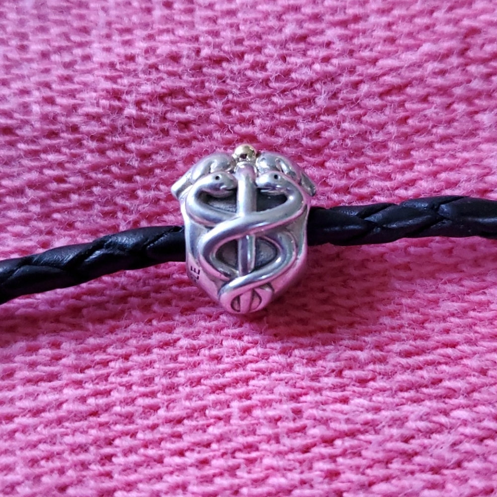 Pandora silver nursing charm